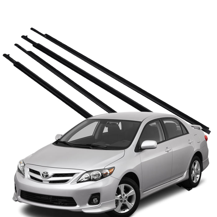 Kit Cepillos Lamevidrios Externos Toyota Corolla Xei 2009-2014 Negro X4