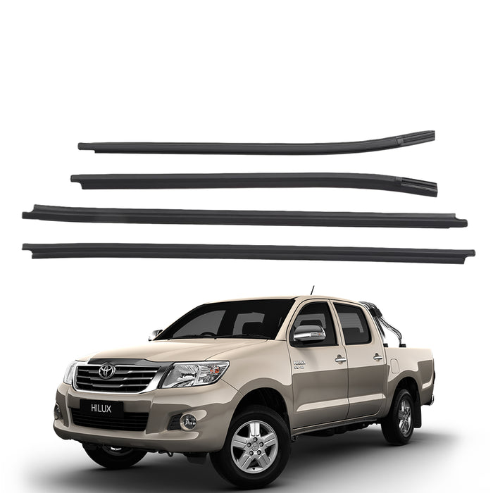 Kit Cepillos Lamevidrios Externos Toyota Hilux 4 Puertas 2006-2017 X4