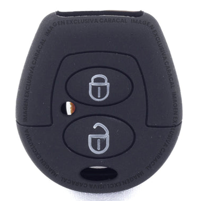 Forro Control Silicone Chery Qq Qq3 Qq6 Cowin Arauca 2011-2016 2 Botones Negro