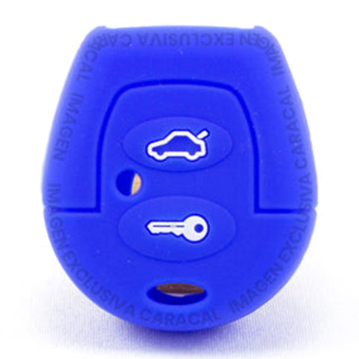 Forro Control Silicone Chery Qq Qq3 Qq6 Cowin Arauca 2011-2016 2 Botones Azul