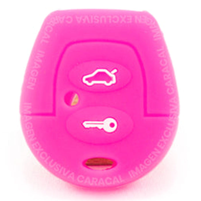 Forro Control Silicone Chery Qq Qq3 Qq6 Cowin Arauca 2011-2016 2 Botones Fucsia