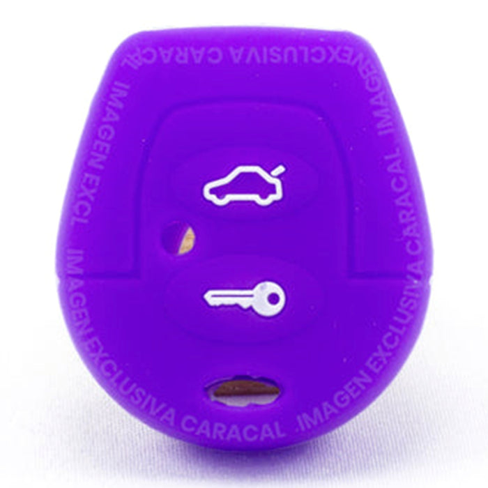 Forro Control Silicone Chery Qq Qq3 Qq6 Cowin Arauca 2011-2016 2 Botones Purpura