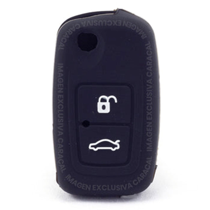 Forro Control Silicone Chery A520 Tiggo 2007-2012 Orinoco 2011-2016 2 Botones Negro