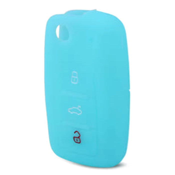 Forro Control Silicone Chery A520 Tiggo 2007-2012 Orinoco 2011-2016 2 Botones Azul Claro