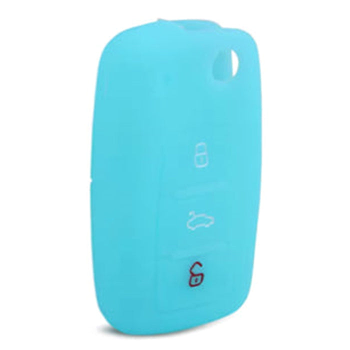 Forro Control Silicone Chery A520 Tiggo 2007-2012 Orinoco 2011-2016 2 Botones Azul Claro