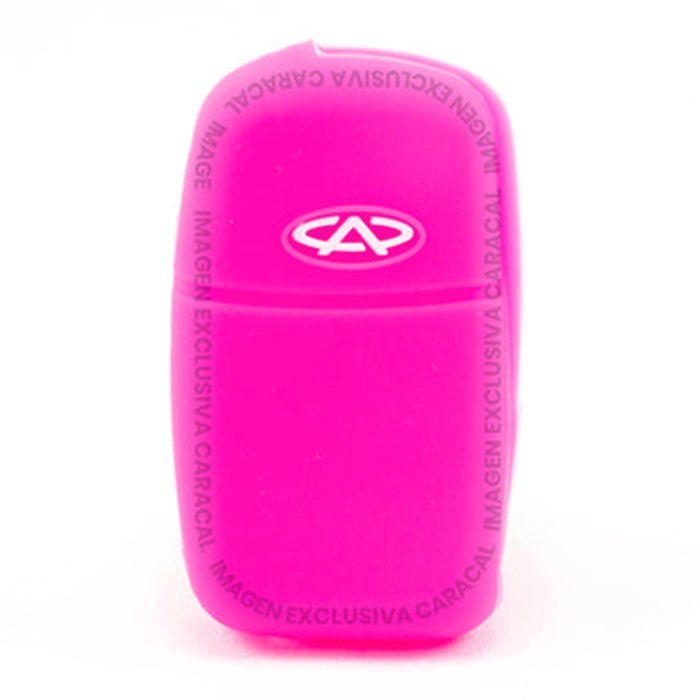 Forro Control Silicone Chery A520 Tiggo 2007-2012 Orinoco 2011-2016 2 Botones Fucsia