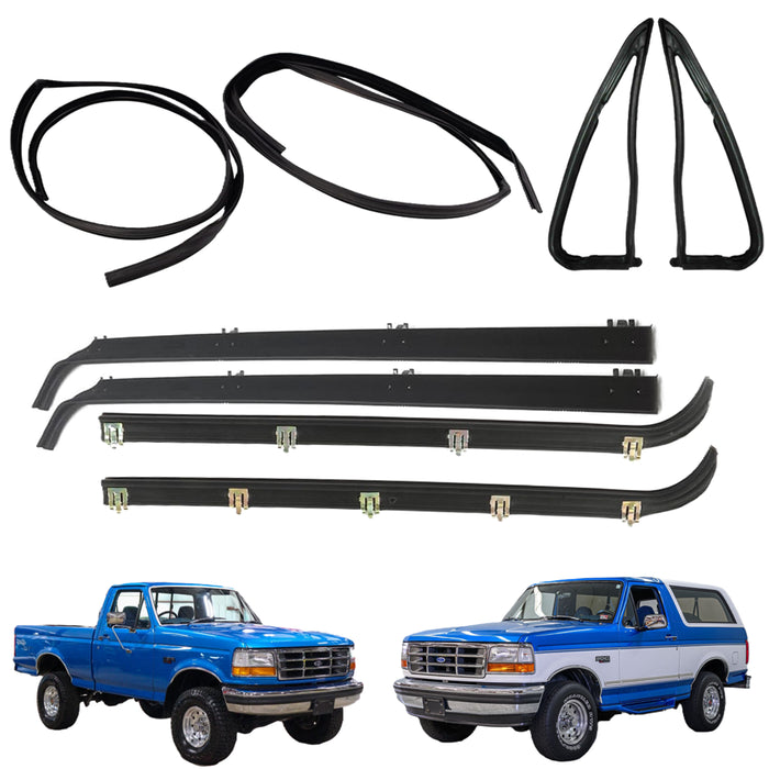 Kit Gomas Puerta Ford F-150 F-350 Bronco 1987-1997 Delanteras X8 Piezas