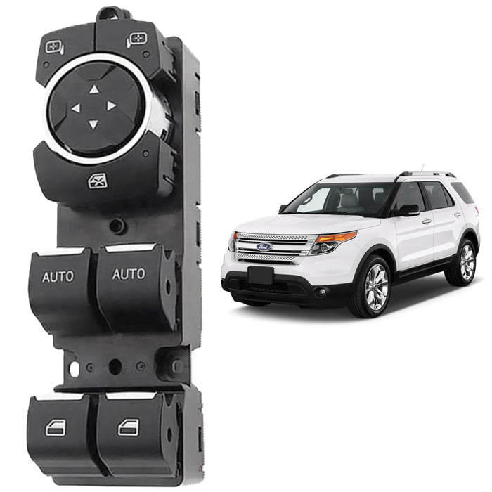 Mando Control Suiche Elevavidrios Ford Explorer 2012-2015 Sin Retrovisor Retraible