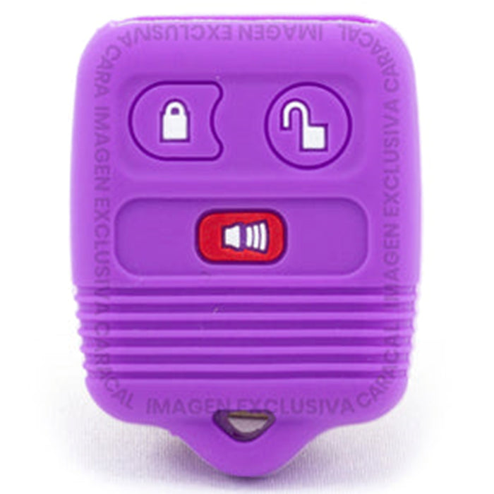 Forro Control Silicone Ford Escape 2001-2014 Expedition 2001-2014 Renaulttaleza Lariat 2001-2008 Fusion 2006-2012 Ranger 1998-2011 Explorer 1998-2014 3 Botones Purpura