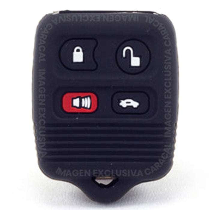 Forro Control Silicone Ford Escape 2001-2014 Expedition 2001-2014 Fusion 2006-2012 Mustang 2001-2012 Ranger 1998-2011 Explorer Sport Trac 1998-2014 Fiesta Ka Ecosport 2004-2014 4 Botones Negro