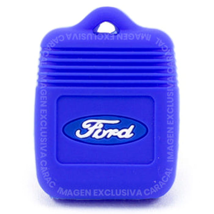Forro Control Silicone Ford Escape 2001-2014 Expedition 2001-2014 Fusion 2006-2012 Mustang 2001-2012 Ranger 1998-2011 Explorer Sport Trac 1998-2014 Fiesta Ka Ecosport 2004-2014 4 Botones Azul