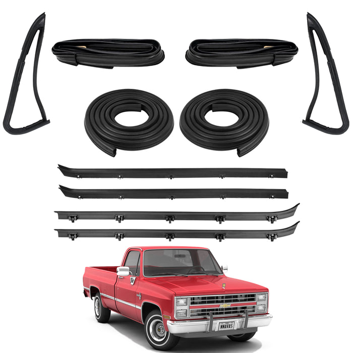 Kit Gomas Puerta Chevrolet C10 C20 C30 1973-1986 Delanteras X10 Piezas