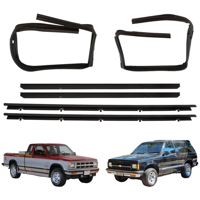 Cepillo Lamevidrio Interno Externo Goma Corredera Vidrio Chevrolet Blazer S10 1983-1994 X6