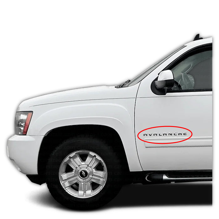 Emblema "Avalanche" Puerta Lateral Chevrolet Avalanche 2007-2015