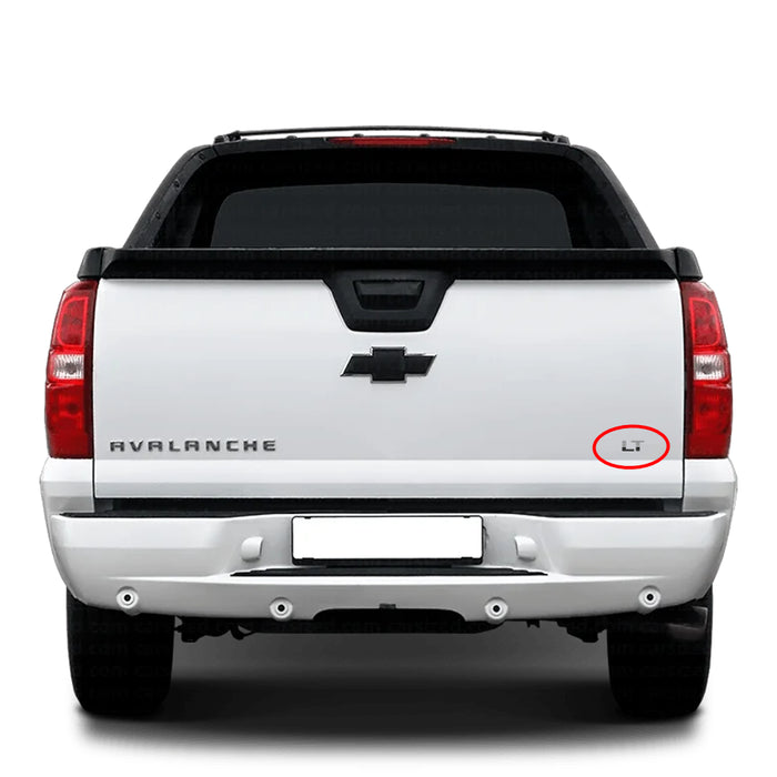 Emblema "Lt" Compuerta Chevrolet Avalanche Tahoe Silverado 2007-2015