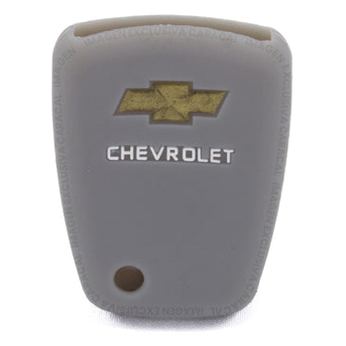 Forro Control Silicone Chevrolet Optra Grand Vitara Spark Aveo Chevistar 2005-2015 4 Botones Gris
