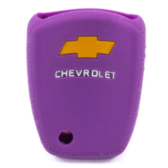 Forro Control Silicone Chevrolet Optra Grand Vitara Spark Aveo Chevistar 2005-2015 4 Botones Purpura