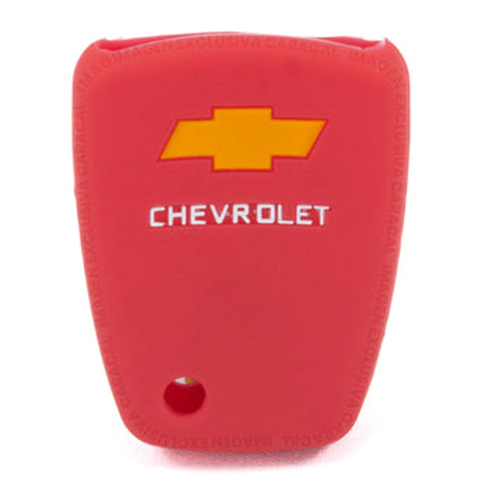 Forro Control Silicone Chevrolet Optra Grand Vitara Spark Aveo Chevistar 2005-2015 4 Botones Rojo