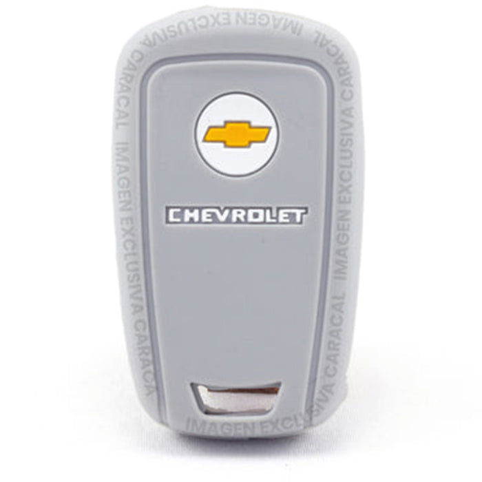Forro Control Silicone Llave Abatible Chevrolet Cruce 2011-2016 3 Botones Gris