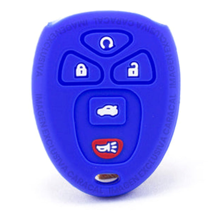Forro Control Silicone Chevrolet Tahoe 2007-2014 6 Botones Azul