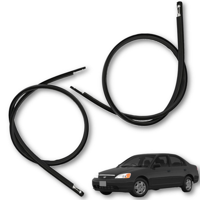 Goma Platina Moldura Honda Civic 2001-2005 Canal Techo X2
