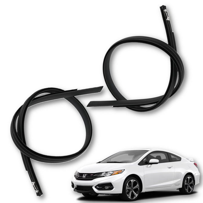 Goma Platina Moldura Honda Civic 2 Ptas 2012-2015 Canal Techo X2