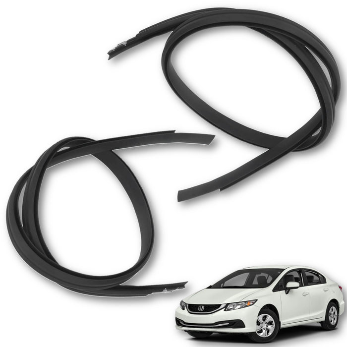 Goma Platina Moldura Honda Civic 4 Ptas 2012-2015 Canal Techo X2