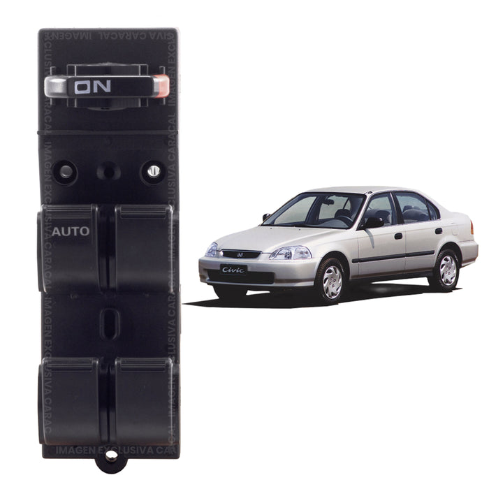 Mando Control Suiche Elevavidrios Honda Civic 1996-2000
