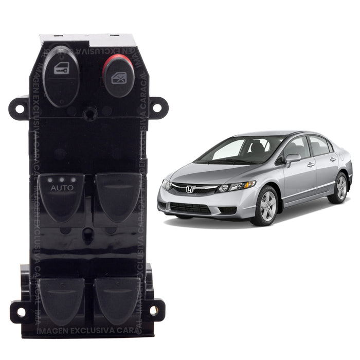 Mando Control Suiche Elevavidrios Honda Civic 2006-2011