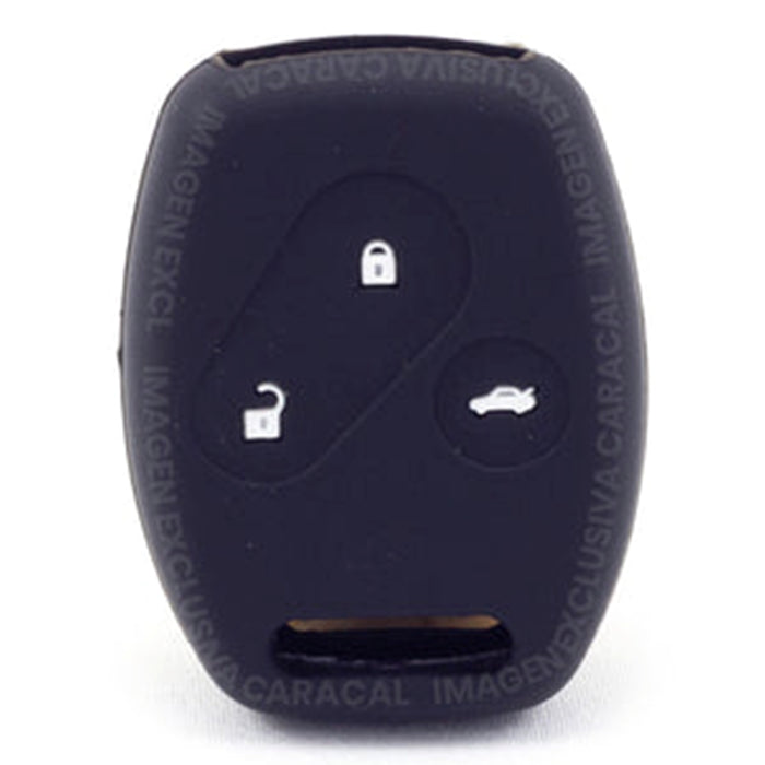 Forro Control Silicone Honda Fit 2009-2011 Pilot 2009-2015 Cr-V 2003-2006 Accord 2003-2012 Civic 2006-2012 4 Botones Negro