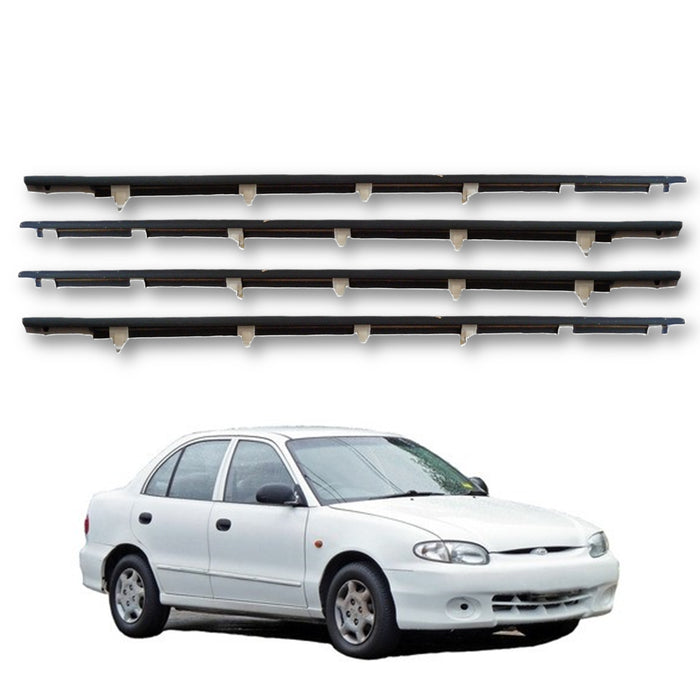 Cepillo Lamevidrio Hyundai Accent 4 ptas 1994-2006 Sedan Externo X4