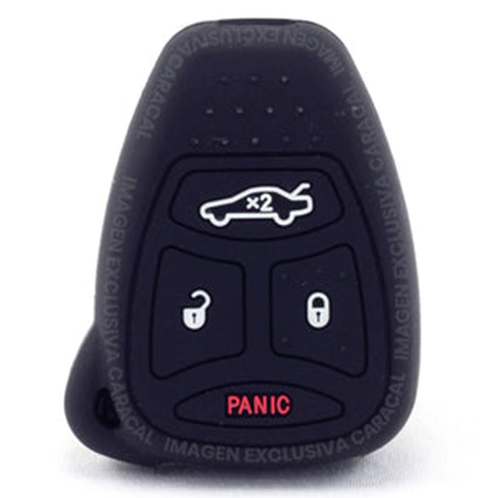 Forro Control Silicone Dodge Caliber 2007-2012 Jeep Commander 2006-2007 Wrangler 2006-2016 Compass 2007-2016 Cherokee Kk 2007-2012 4 Botones Negro