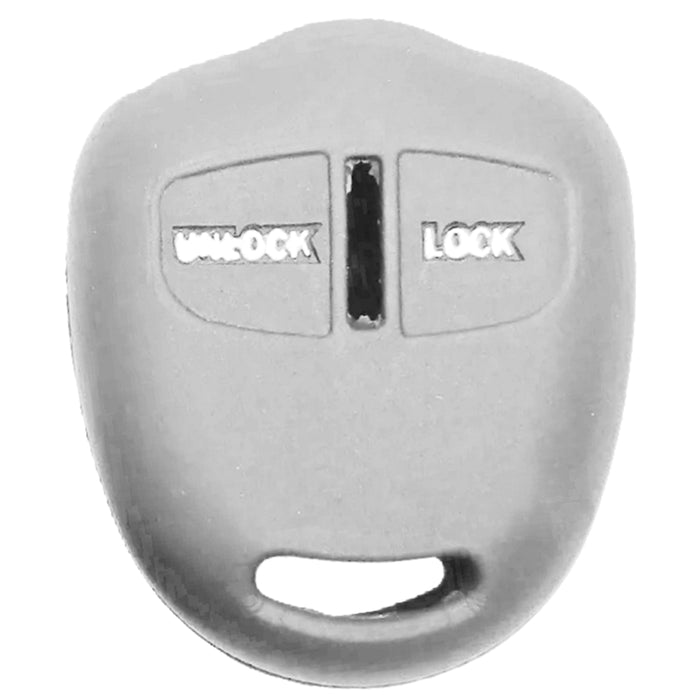 Forro Control Llave Silicone Mitsubishi L200 Outlander Montero Lancer 2006-2014 2 Botones Gris