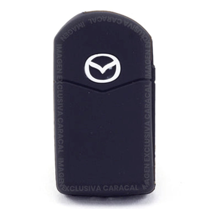Forro Control Llave Abatible Silicone Mazda 3 5 6 Rx-8 Mx-5 Bt50 Miata Cx-5 Cx-7 Cx-9 Rx-8 Cx-9 2003-2013 2 Botones Negro