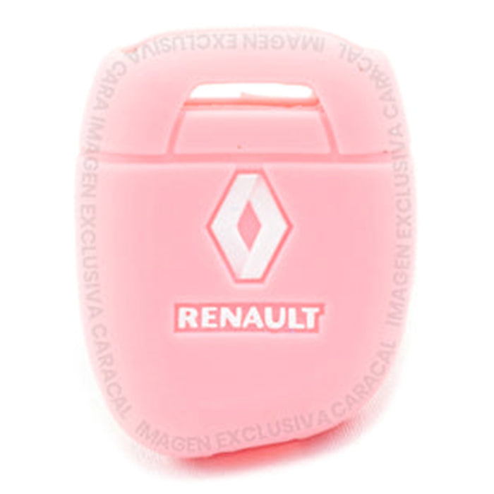 Forro Control Llave Silicone Reanult Twingo 1997-2010 Logan 2005-2007 Megane Clio Symbol 1999-2004 Kangoo 1997-2010 Sin Botones Rosado