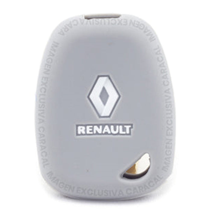 Forro Control Llave Silicone Reanult Kangoo 2003-2011 2 Botones Gris
