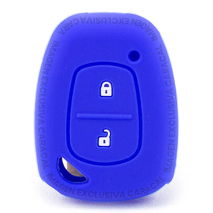 Forro Control Llave Silicone Reanult Kangoo 2003-2011 2 Botones Azul
