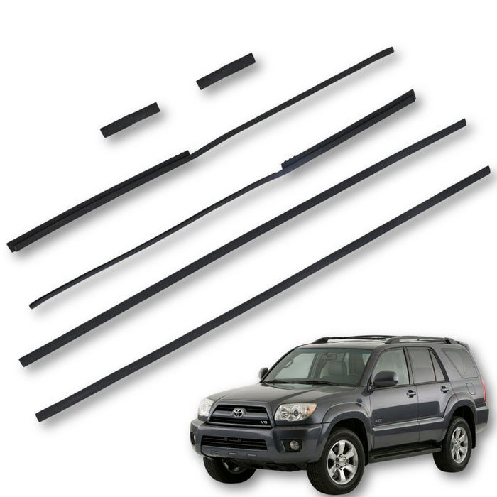 Goma Platina Moldura Toyota 4Runner 2003-2009 Parabrisas Canal Techo Set X6