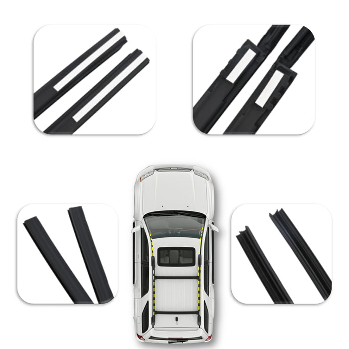 Goma Platina Moldura Toyota 4Runner 2003-2009 Parabrisas Canal Techo Set X6