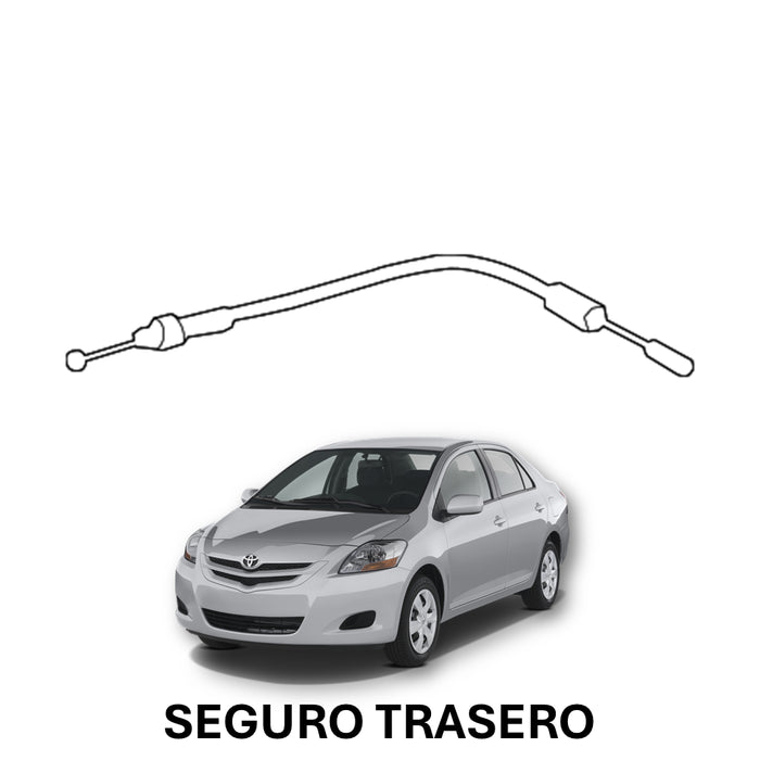 Guaya Cerradura Toyota Yaris Belta 2007-2016 Apertura Seguro Trasera
