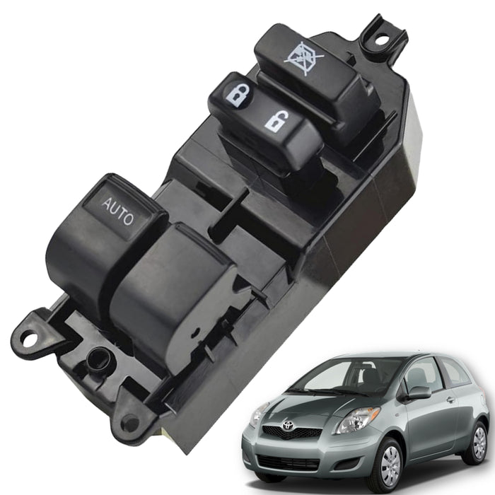 Mando Control Suiche Elevavidrios Toyota Yaris 2 Ptas 2006-2011 Negro