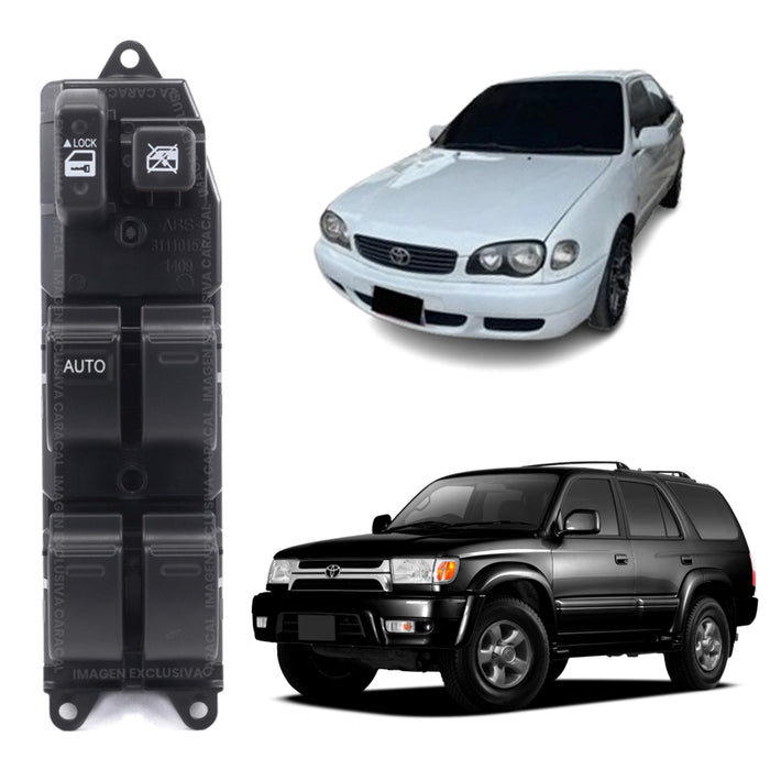 Mando Control Suiche Elevavidrios Toyota 4Runner 1996-2002 Corolla 1999-2002 Sapito Pantallita