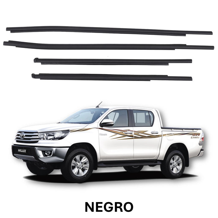 Cepillo Lamevidrio Toyota Hilux 2016-2023 Revo Negro Externo X4