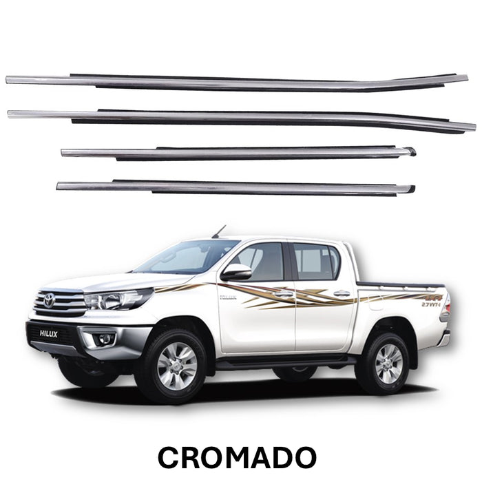 Cepillo Lamevidrio Toyota Hilux 2016-2023 Revo Cromado Externo X4