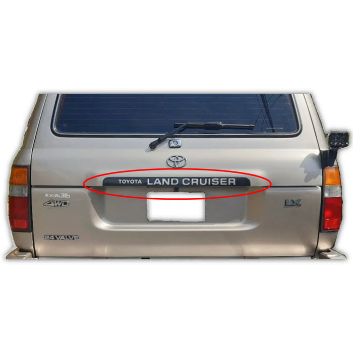 Emblema Central Compuerta "Toyota Land Cruiser" Toyota Land Cruiser Fj80 Autana Burbuja 1990-2009