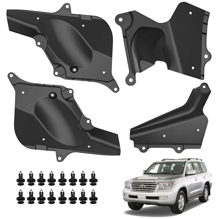 Faldones Motor Toyota Land Cruiser Lc200 Roraima 2008-2020 Juego X4