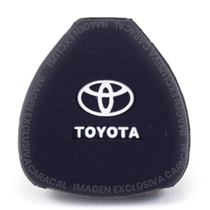 Forro Control Llave Silicone Toyota Yaris Hilux Fortuner 2006-2017 3 Botones Negro