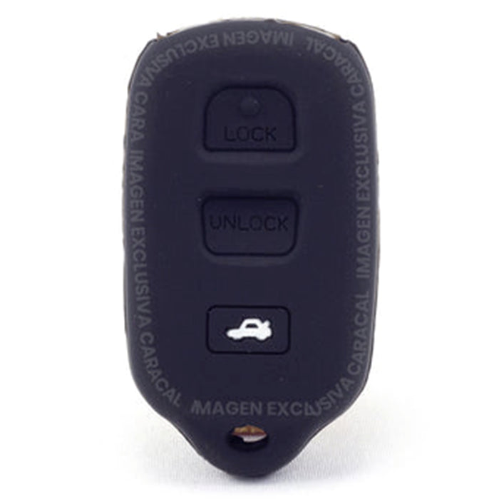 Forro Control Silicone Toyota Camry 2002-2006 Sequoia 2001-2008 4Runner 1999-2009 3 Botones Negro