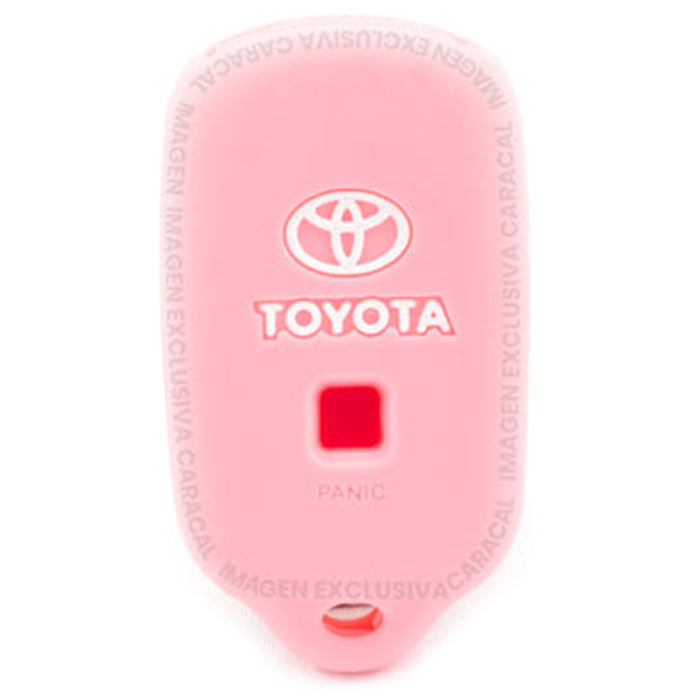 Forro Control Silicone Toyota Camry 2002-2006 Sequoia 2001-2008 4Runner 1999-2009 3 Botones Rosado