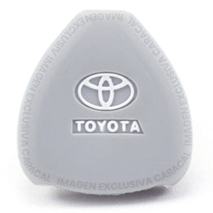 Forro Control Llave Silicone Toyota Yaris 2006-2011 2 Botones Gris